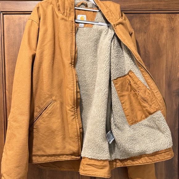 Carhartt Mens Brown Zip-Up Hoodie - Picture 3 of 5